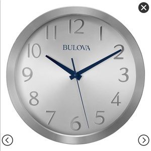 Bulova Clocks C4844 Winston Decorative Aluminum